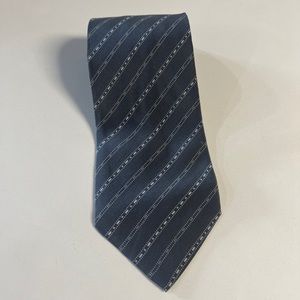 *Vintage Vitalino Grey Necktie Tie Made in Italy 100% Silk